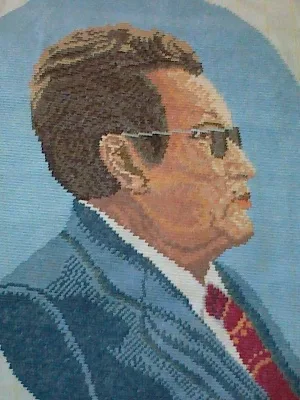 Vilerov goblen, portret Tito, neuramljen, 40x30cm, 50KM.